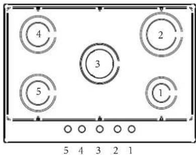 BERTAZZONI P905LHERAC - COMANDI / ELEMENTI RISCALDANTI - 1