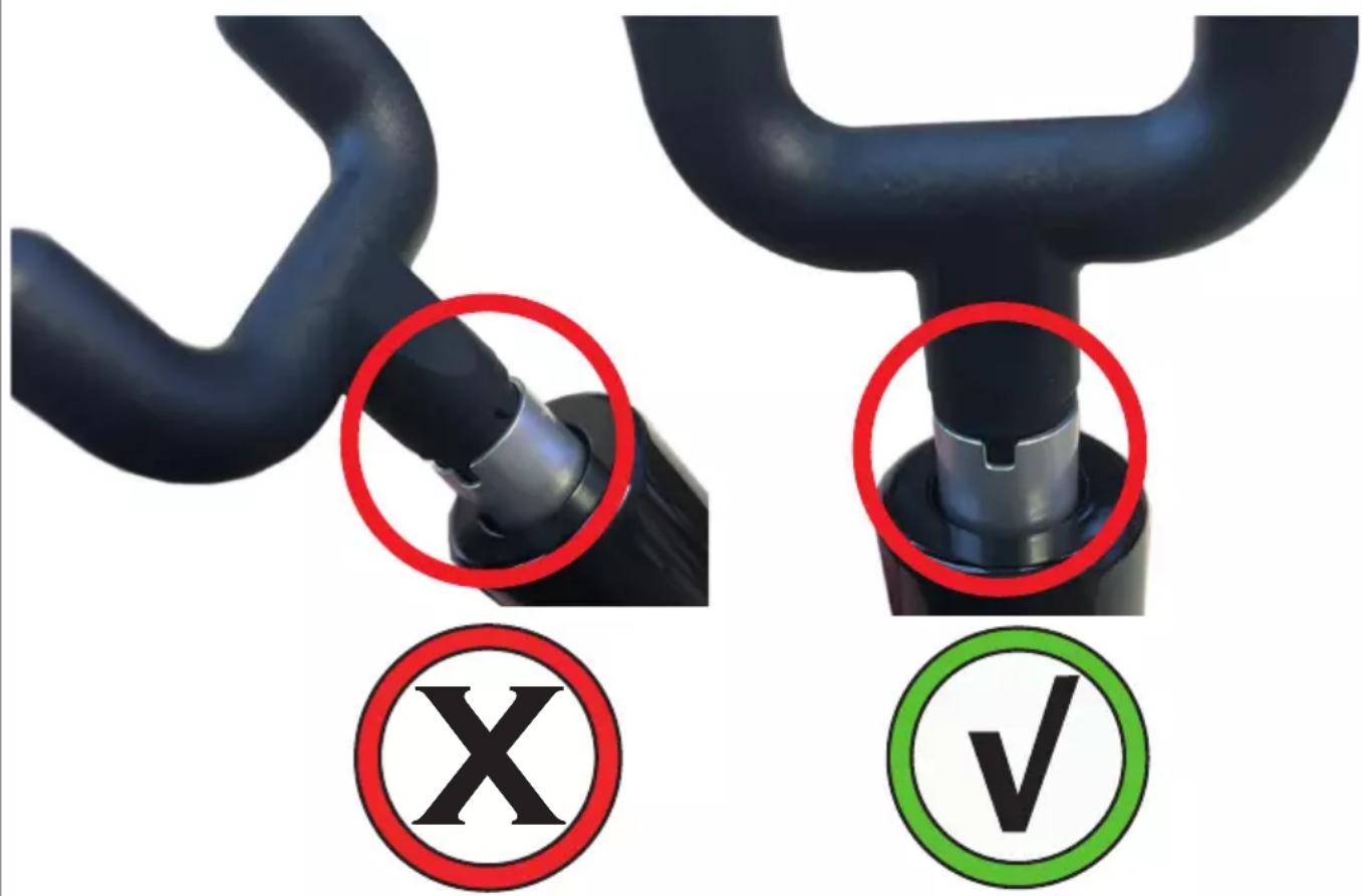 Diagram showing two types of car body trim components with circled X and checkmark symbols indicating inspection or validation status.