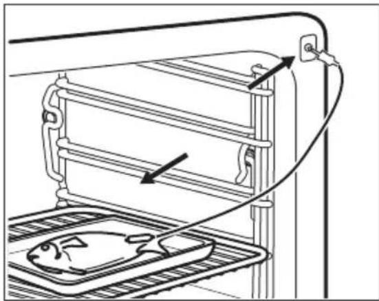 ELECTROLUX B68SV6380B - Så här använder du: Matlagningstermometer - 1