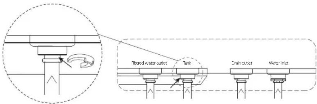 PHILIPS AUT3268 - Connect the water tank with the system - 2