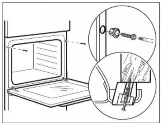 ELECTROLUX B55PV2161B - Slik fester du ovnen til skapet - 1