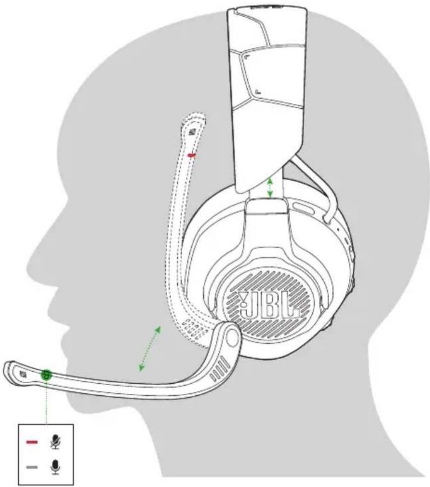 JBL Quantum 910X - PORT DE VOTRE CASQUE-MICRO - 1