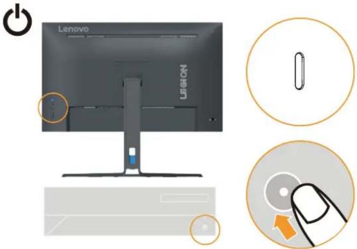 LENOVO Legion R27fc-30 - Connexion et mise en marche de votre moniteur - 8