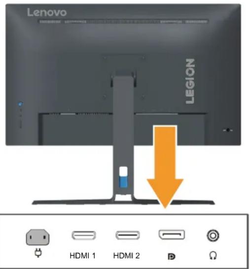 LENOVO Legion R27fc-30 - Connexion et mise en marche de votre moniteur - 2