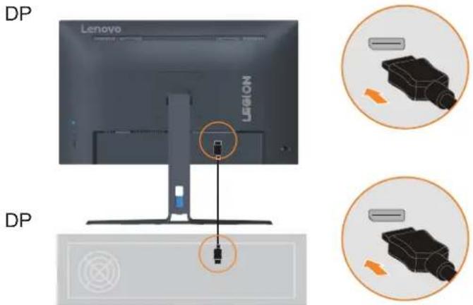 LENOVO Legion R27fc-30 - Connexion et mise en marche de votre moniteur - 3