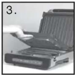 GEORGE FOREMAN GRD6090B - UTILISATION - 2