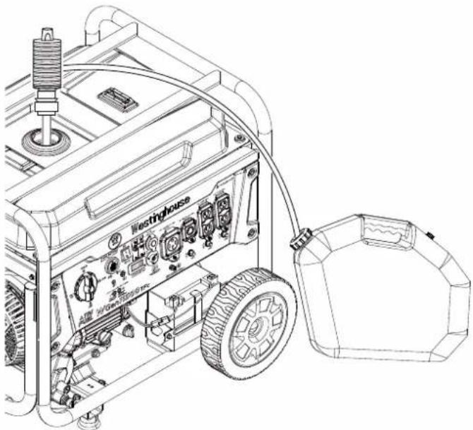 WESTINGHOUSE WGen11500TFc - REEMPLAZANDO EL FILTRO DE COMBUSTIBLE Voir la figura 37. - 1