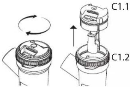 Flaem NebulFlaem 4.0 - VERWENDUNGSARTEN DES ZERSTÄUBERS „RF9“ MIT PARTIKELGRÖSSEN-REGLER UND VENTILSYSTEM - 6