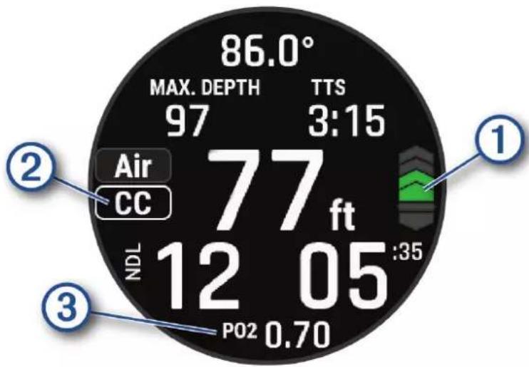 86.0° MAX. DEPTH TTS 97 3:15 Air 77 ft CC 12 05 :35 NDL NDL P02 0.70