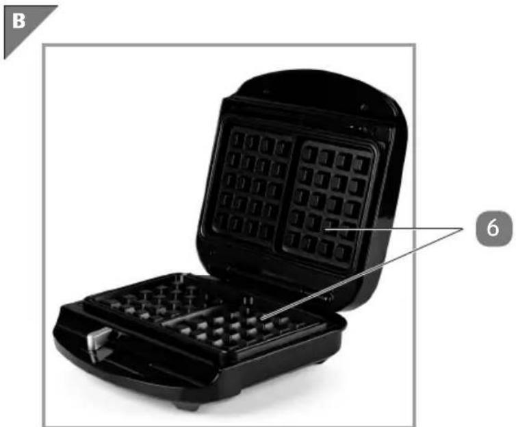 Ambiano GT-SF-WEB-04 - Wafelijzer - 5