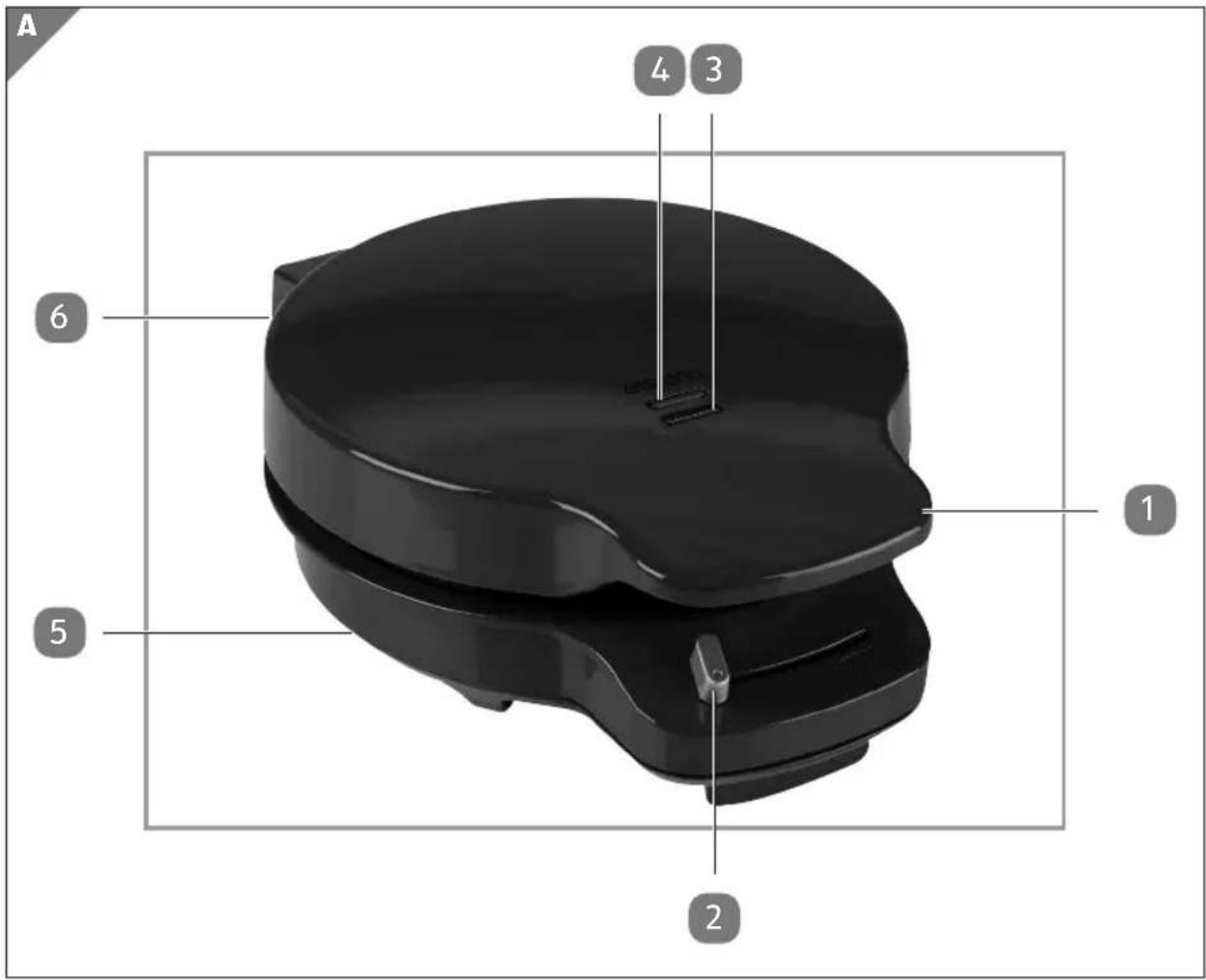 Ambiano GT-SF-WEZ-04 - Gaufrier eoreur Waffleisen herzfolnig - 5