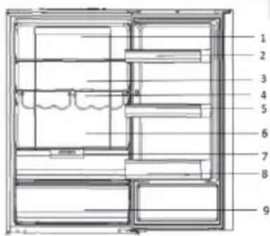 Architectural floor plan with numbered rooms and furniture layout