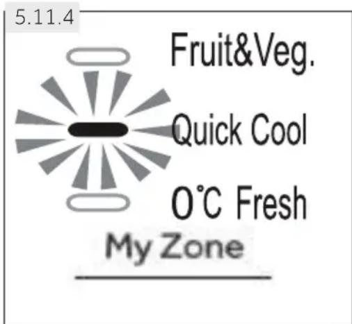 5.11.4 Fruit&Veg. Quick Cool O°C Fresh My Zone