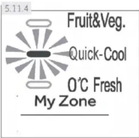 5.11.4 Fruit&Veg. Quick-Cool O°C Fresh My Zone
