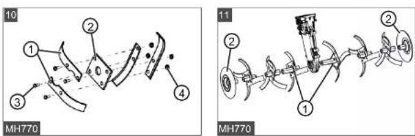 10 ① ② ③ ④ MH770 11 ② ③ ④ MH770