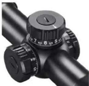 BUSHNELL Elite Tactical DMR3 - VERWENDUNG DES ARRETIERBAREN SEITENVERSTELLTURMS - 1