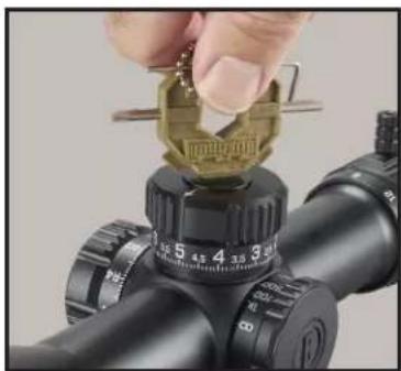 BUSHNELL Elite Tactical DMR3 - ZÉROTAGE DE LA TOURELLE D'ÉLÉVATION - 1