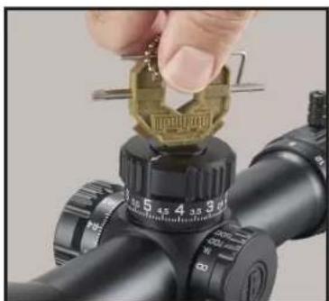 BUSHNELL Elite Tactical DMR3 - ZURÜCKSETZEN DES HÖHENVERSTELLTURMS - 1