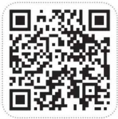 QR code image with a dashed border, no readable text or symbols beyond the matrix pattern