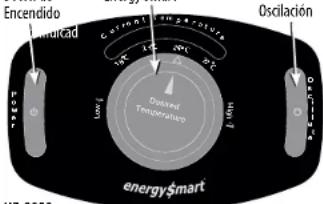 HONEYWELL EnergySmart HZ-7300 - Modelo de las Series HZ-7300 – Operación del Calefactor Fresco al Tacto EnergySmart® Deluxe - 3