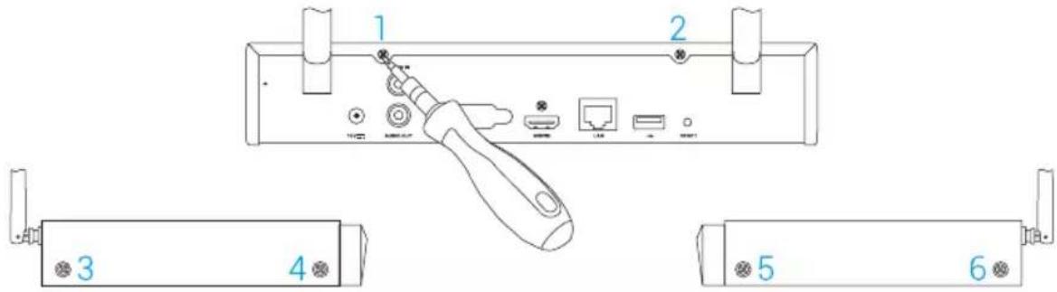 EZVIZ X5C - Instalacja dysku twardego - 1
