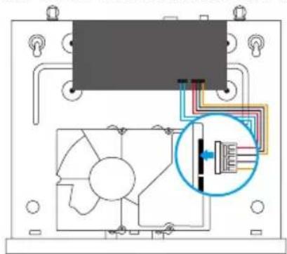 EZVIZ X5C - Installation der Festplatte - 2