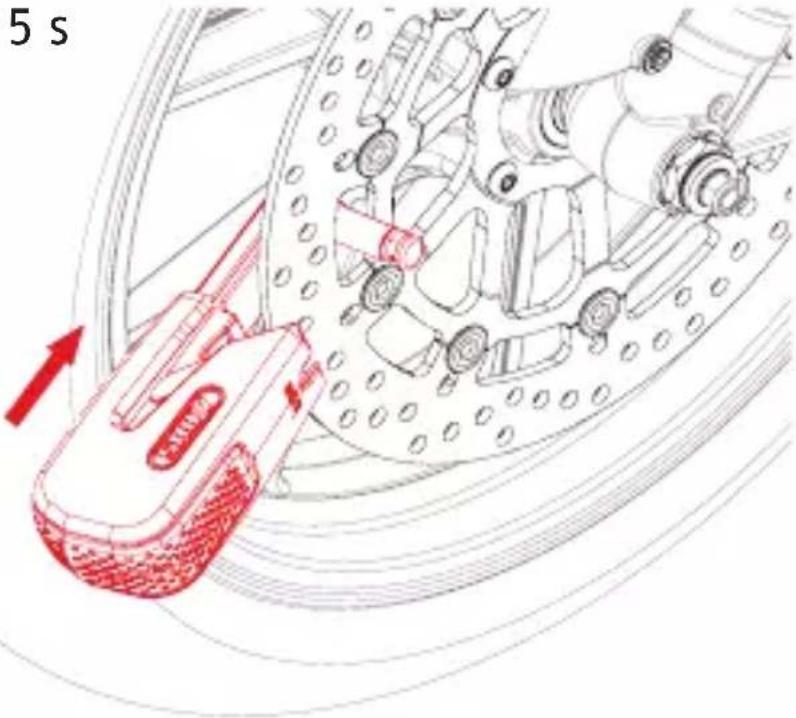 ABUS 8078 - Fermez l'antivol (une tonalité de confirm. retentit deux fois) après - 1