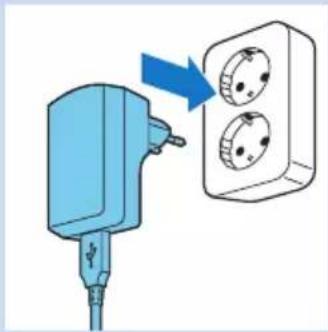 PHILIPS PSK0101 - Charging with the adapter - 3