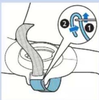 Diagram illustrating a mechanical or fluidic device with labeled parts and directional arrows indicating motion or force.