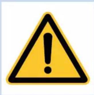 Yellow triangular warning sign with black exclamation mark, commonly used for safety alerts