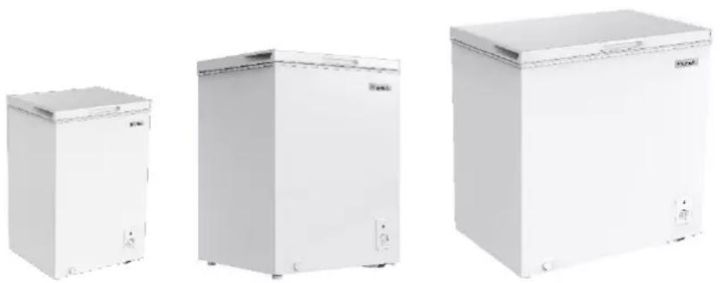 Three white rectangular kitchen cabinets with visible door labels and front panel (no text or symbols on the cabinets themselves)
