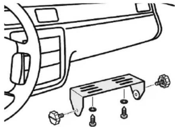UNIDEN BCD436HP - Montage à l'aide du support de montage - 1