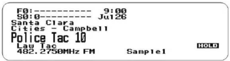 F0:---- 9:00 S0:0---- Jul26 Santa Clara Cities - Campbell Police Tac 10 Law Tac 482.2750MHz FM Sample1 HOLD