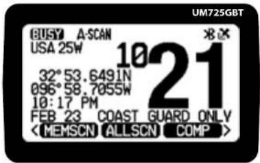US725GBT BUSY A-SCAN USA 25W 1021 32°53.6491N 096°58.7055W 10:17 PM FEB 23 COAST GUARD ONLY