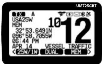 UM725GBT A USA25W MEM 32°53.6491N 096°58.7055W 06:44 PM APR 14 VESSEL TRAFFIC <25W/1W DUAL MEM>