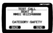 UNIDEN UM725 - POUR PASSER UN APPEL TEST : - 2