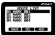 UNIDEN UM725 - POUR CONFIGURER UN ITINÉRAIRE : - 4