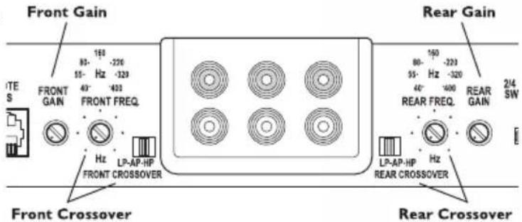 Rockford Fosgate Punch P850.4 - AJUSTE DE LA FRECUENCIA X-OVER (Transición) - 1
