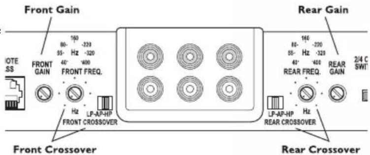 Rockford Fosgate Punch P850.4 - RÉGLAGE DE LA FRÉQUENCE DU FILTRE PASSIF - 1