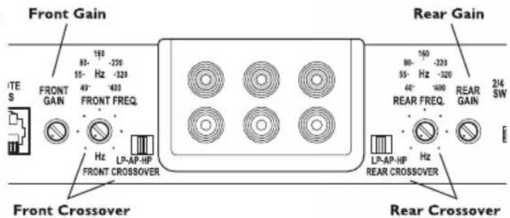 Rockford Fosgate Punch P450.4 - AJUSTE DE LA FRECUENCIA X-OVER (Transición) - 1