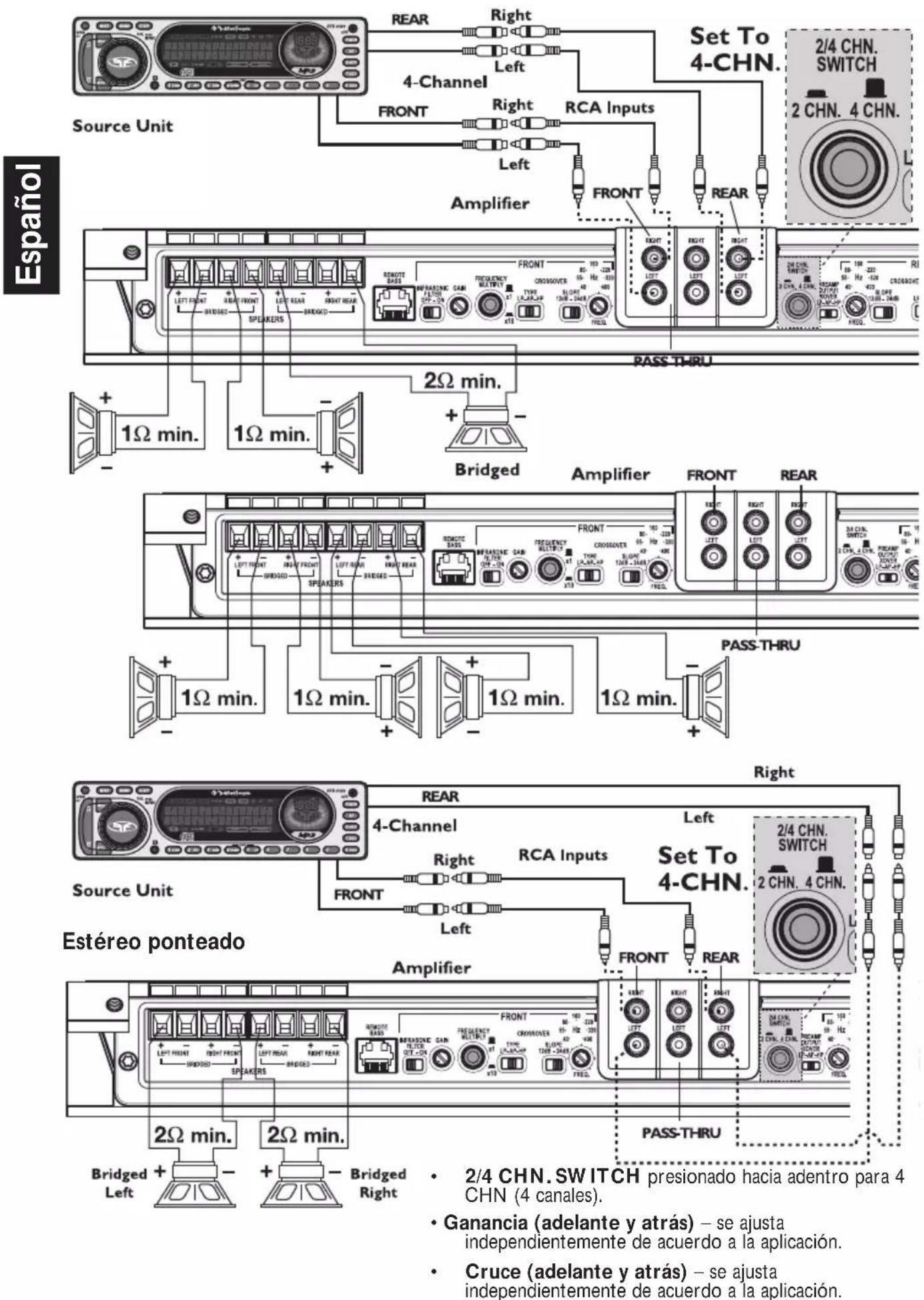 Rockford Fosgate Power T5002 - PRECAUCIÓN: - 8