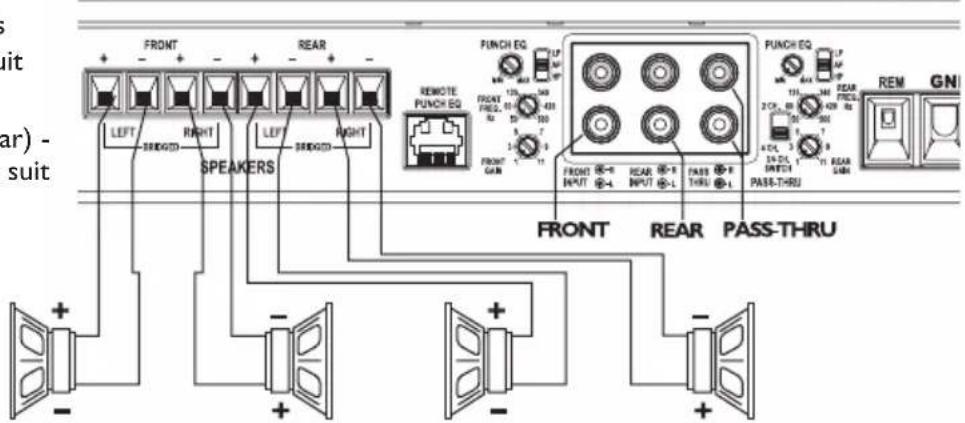 Rockford Fosgate Power T800-4ad - WIRING THE SYSTEM - 9
