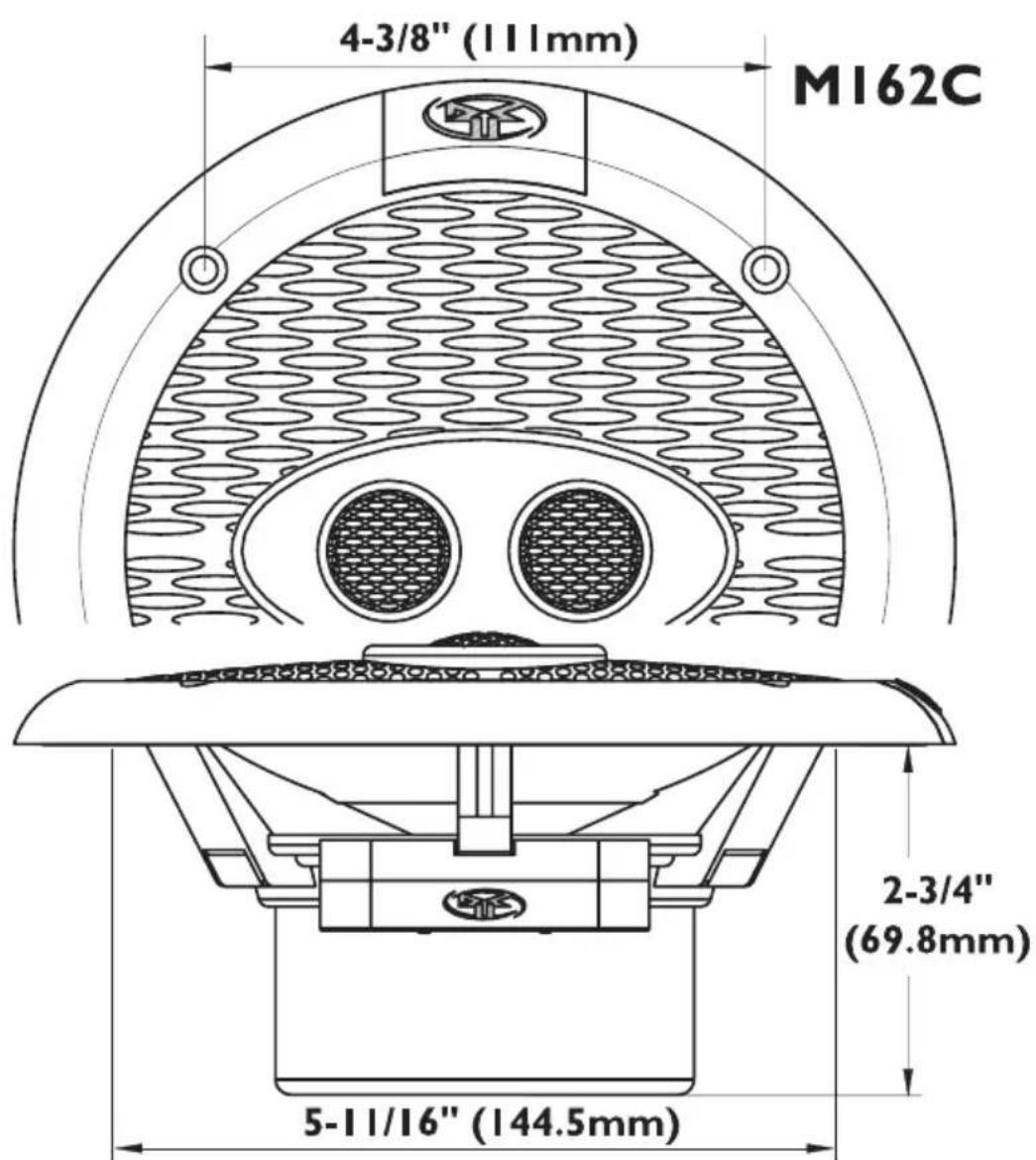 Rockford Fosgate M162C - Coaxial Model M162C - 1