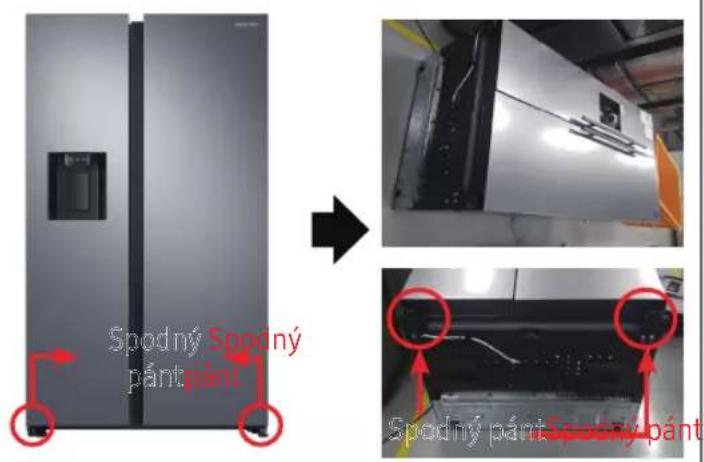 SAMSUNG RS64R5341M9 - Spodný pánt - 1
