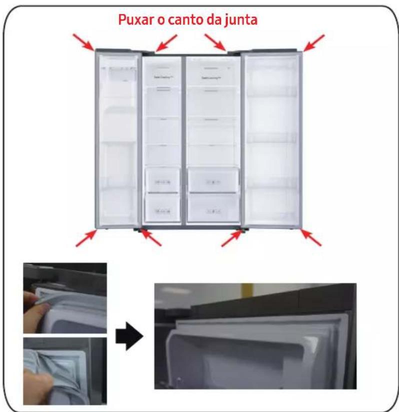 SAMSUNG RS64R5341M9 - Para remover a junta - 1