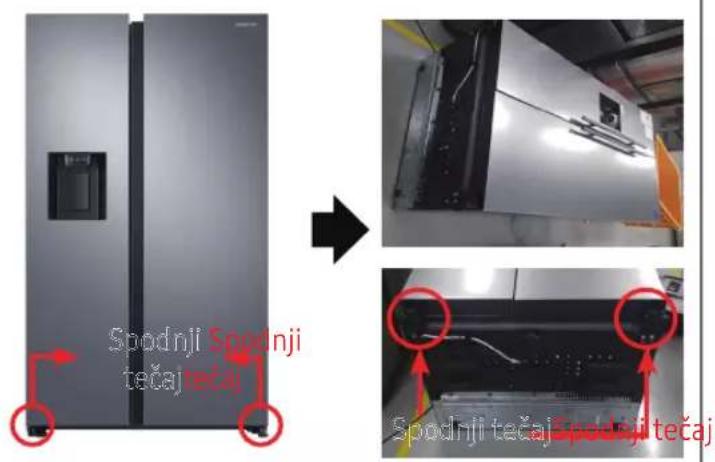 SAMSUNG RS64R5341M9 - Spodnji tečaj - 1