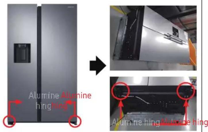 SAMSUNG RS64R5341M9 - Alumine hing - 1