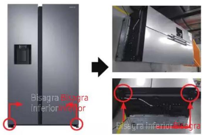 SAMSUNG RS64R5341M9 - Bisagra inferior - 1