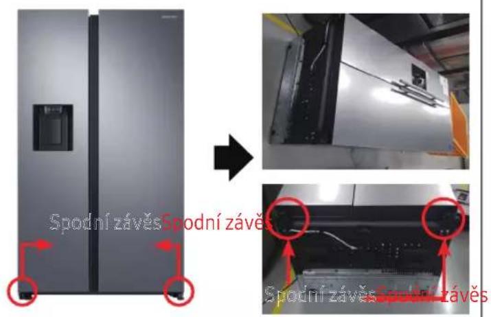 SAMSUNG RS64R5341M9 - Spodní závěs - 1