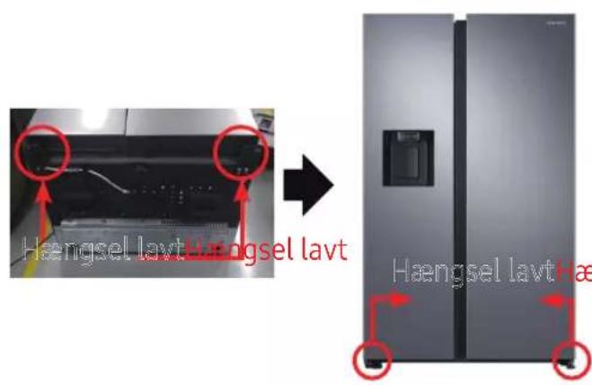 SAMSUNG RS64R5341M9 - Nederste hængsel - 1